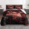 Wrestler-themed Bedding with "The Viper" Design. Bedding Set (1 Duvet Cover, 2 Pillowcases, Duvet Not Included)