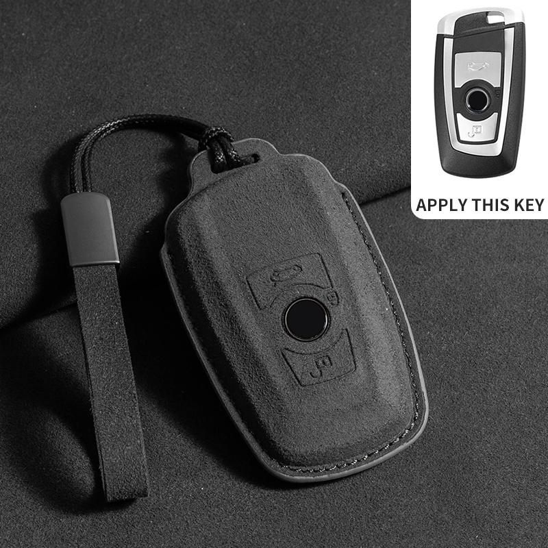 Husă de piele pentru cheia auto pentru BMW X1 X3 X5 X6 X7 F20 F15 F16 F48 G20 G30 G01 G02 G05 G11 G32 Seria 1 3 7 Breloc Accesorii Suedeză
