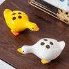 Yousheng Duck Toothbrush Holder Ceramic Cute Toothbrush Organizer Decorative Cartoon Duck Toothbrush Stand for Bathroom Decor And Storage