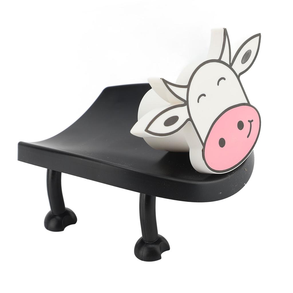 Cow Toilet Roll Holder Plastic Easy Using Decorative Tissue Paper Roll Storage Basket for Bathroom