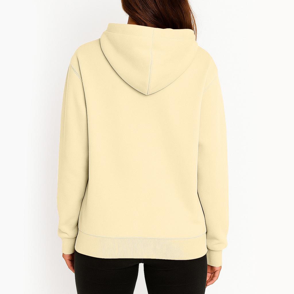 Felpa con cappuccio da donna con zip intera, felpa casual a maniche lunghe con cappuccio e tasche, top morbido e leggero con coulisse