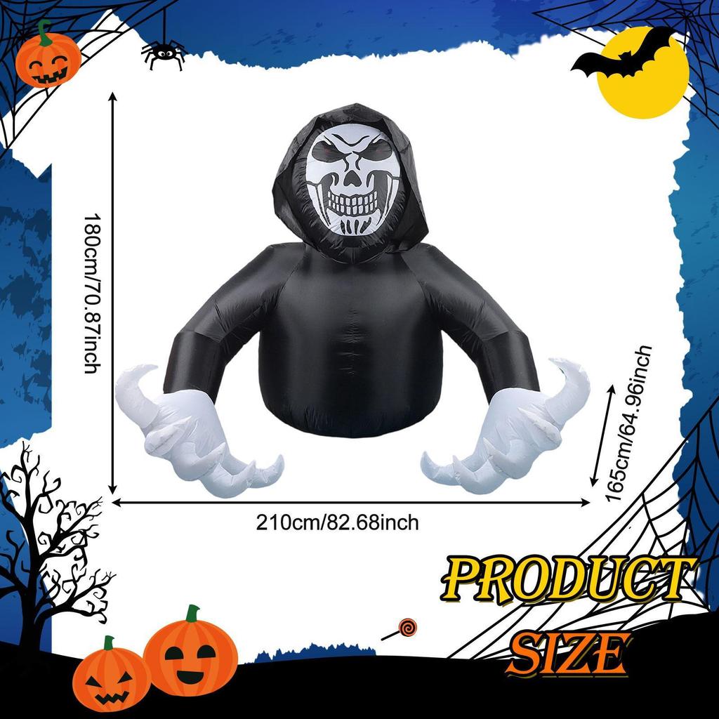 Lighted up Eyes Patio Inflatable Toy Halloween Decoration Outdoor