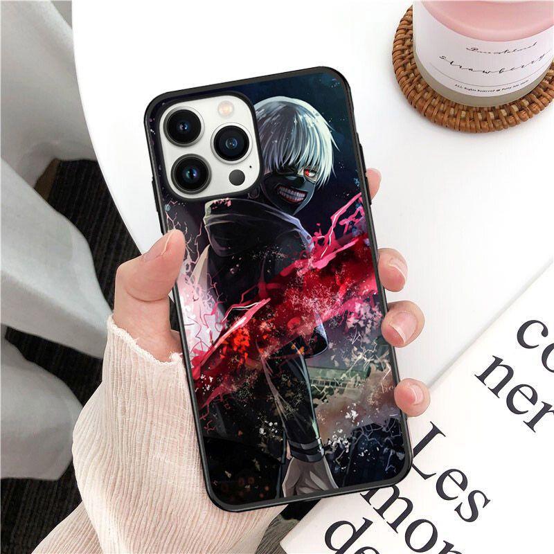 

Мягкий чехол для телефона Tokyo Ghoul аниме Kaneki Ken для iphone 14pro 11pro 12 13pro max 5 6s xs 7 8plus SE xr 12mini Coque, чехлы Iphone 14PRO MAX