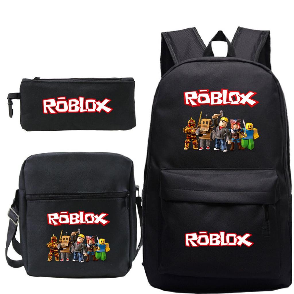 Primary And Secondary School Students Casual Schoolbag Three-Piece Cartoon Game Merchandise Printed Children'S Fashion Backpack