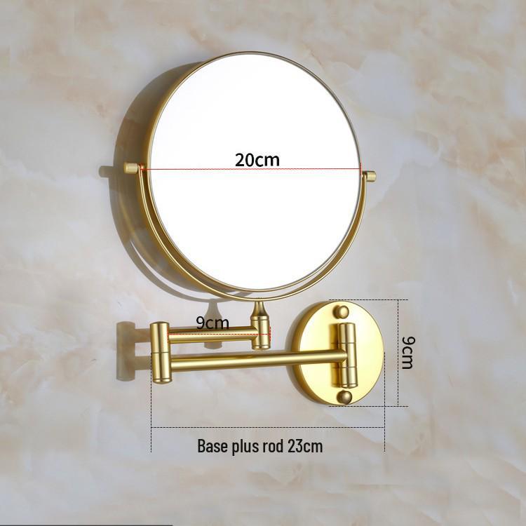 Specchio per Trucco Telescopico da Parete Rotante a 360°