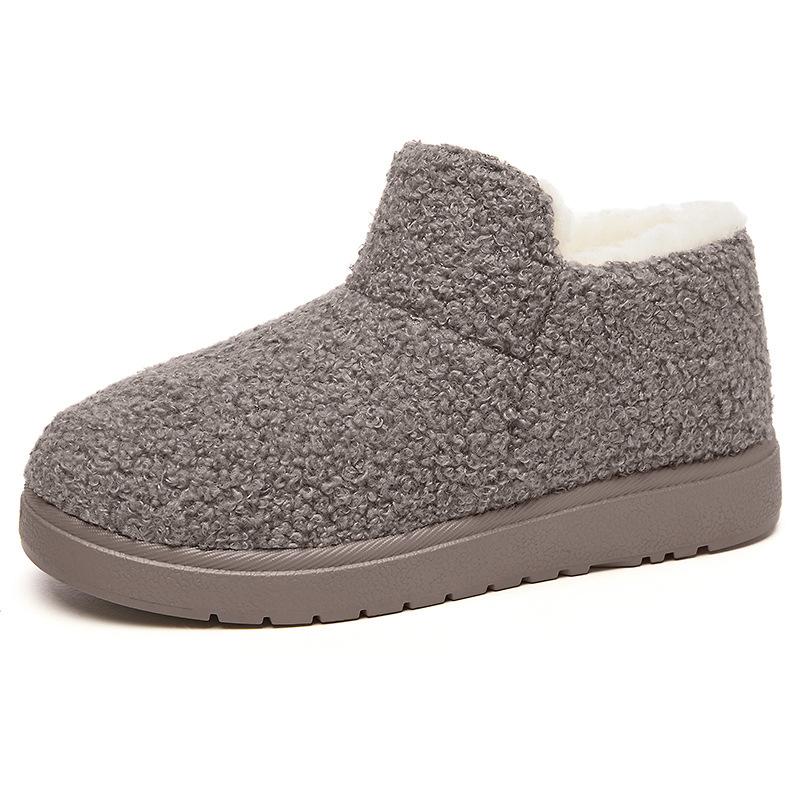 Women's shoes cotton shoes versatile snow boots piled thickened thermal cotton boots TEMU women's boots casual home short boots