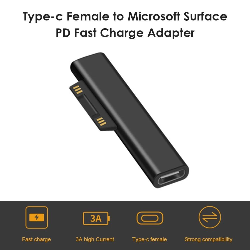 65W/102W PD Fast Charging USB C Power Supply For Microsoft Surface Pro X 8 7 6 5 4 3 Go Book Converter Charger For Microsoft