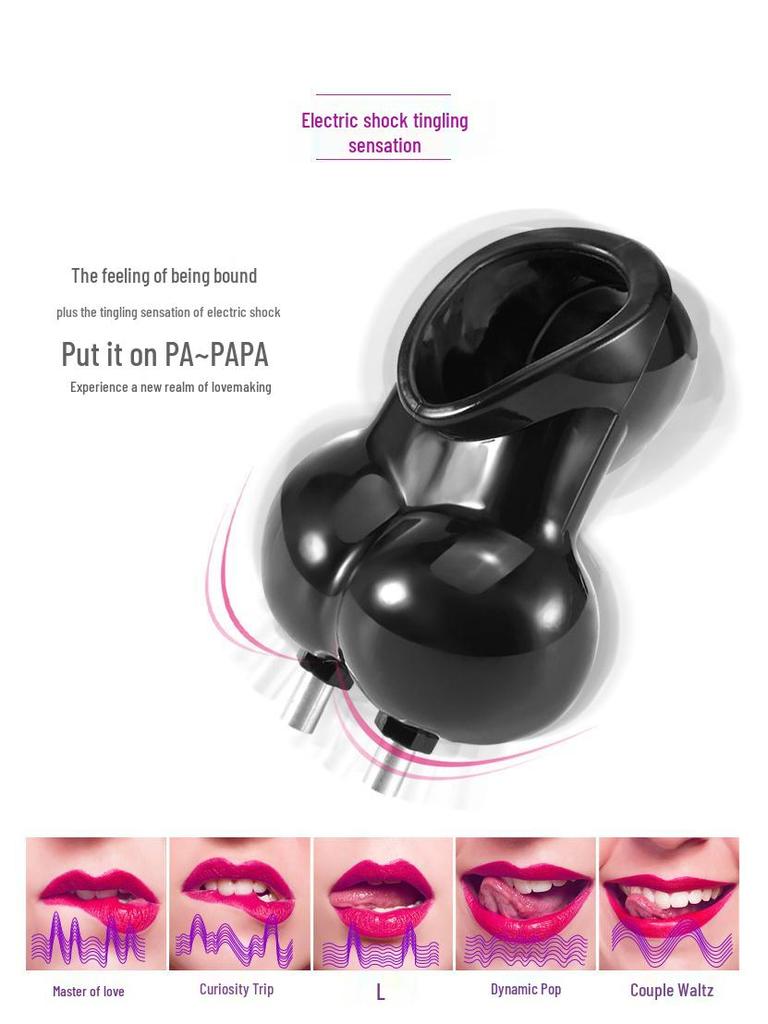 Electroshock Scrotum & Cock Restraint Ring Toy