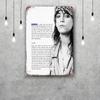 Patti Smith Retro Vintage Tin Sign Poster Decorative Plaque Metal Plate Wall Decor