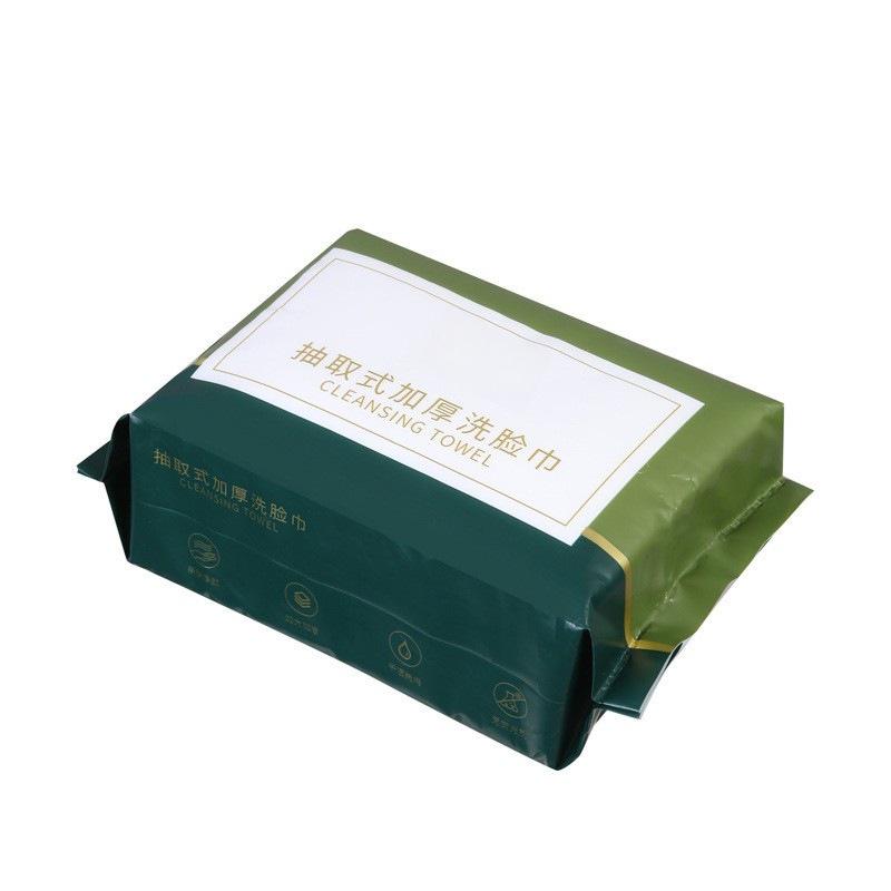 Engångs tjocka bomullshanddukar för ansiktet med pärlmönster - Mjuka och skonsamma för baby och hushållsbruk