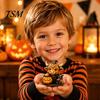 Highland Cow Collectibles Halloween Advent Calendar, 24 Days Countdown Box Mini Figurines with 24Pcs Figurines, Spooky Decorations Cute 3D Dolls