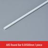 ABS Solid Round Plastic Rods for DIY Models