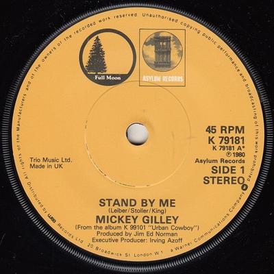 7inch Record MICKEY GILLEY - Stand By Me K79181 Full Moon 1980 UK Soundtracks & Musicals Used