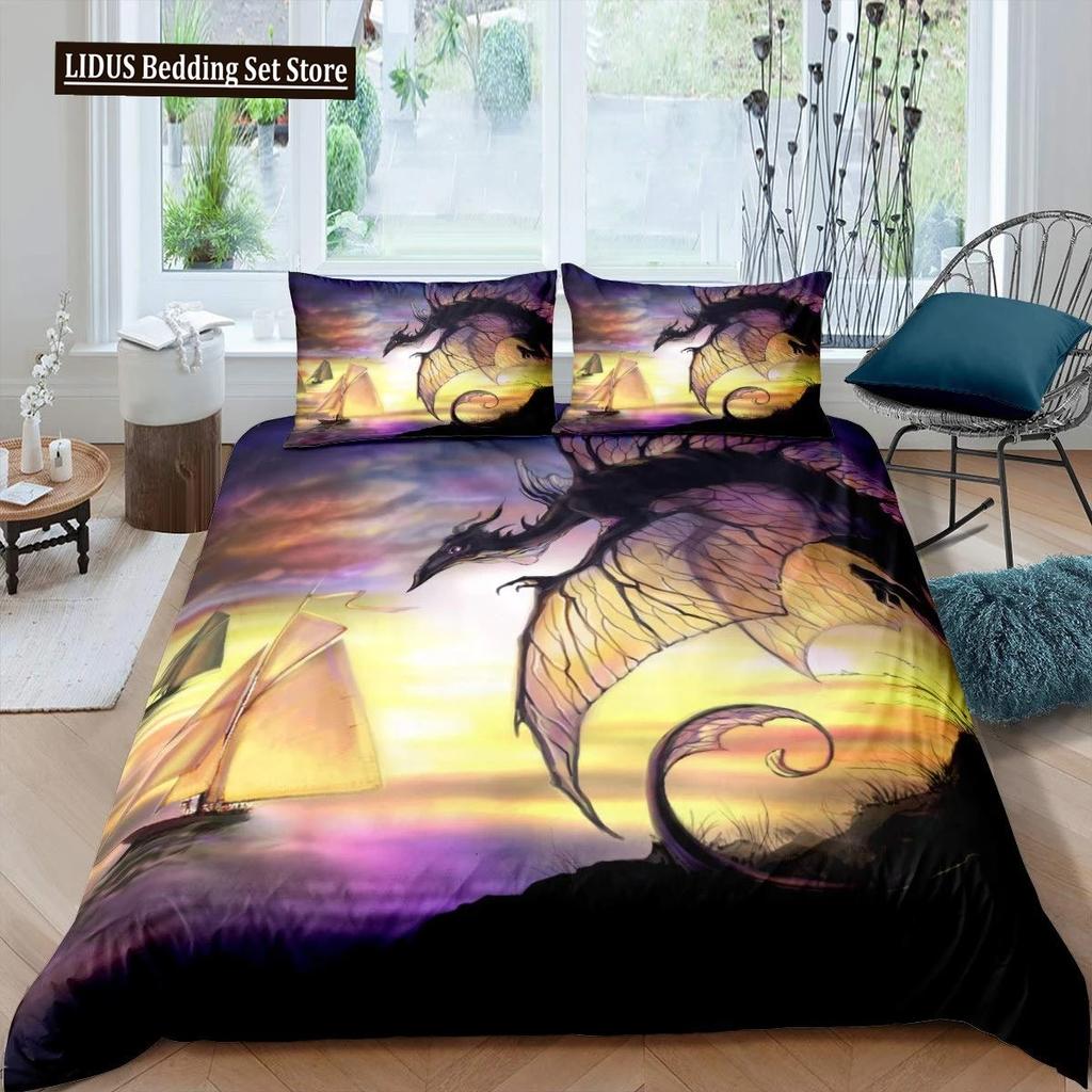 Pirate Duvet Cover Set Queen Sailboat Comforter Set Nautical Ocean Bedding Set Cool Style Quilt Co