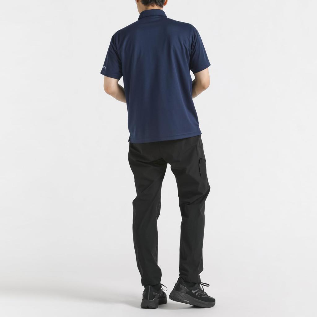 Polo Short Button Sweat Quick One L [DESCENTE] Shirt, Sleeve, Down, Absorbent, Drying, Point, Simple, Men's, Women's, Unisex, NV00(ST4FHSZ1MB)