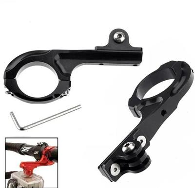 Bike Aluminum Handlebar Bar Adapter Mount for Go Pro Hero12 11 10 9 8 7 Session SJCAM SJ4000 For GoPro Accessories Camera Accessory