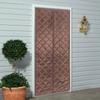 Magnetic Thermal Insulated Door Curtain, Center Opening Cotton PVC Blend, Waterproof Winter Door Cover, for 36x82 In Door, Brown