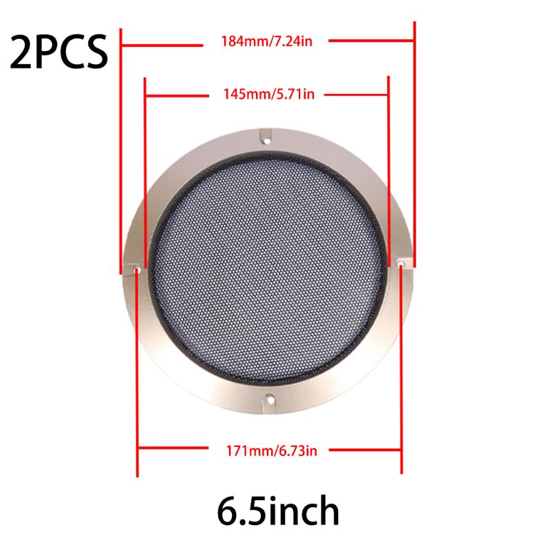 Speaker Grille Mesh Cover Grill Cover Guard Protector Audio Subwoofer Replacement Mesh Net Speaker 2/3/4/5/6.5/8/10 Inch