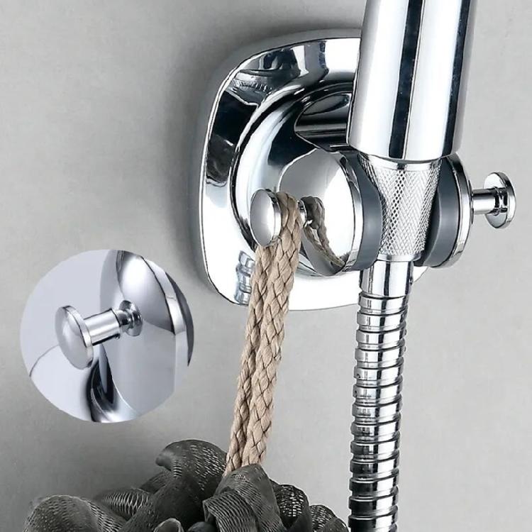 Supporti per soffione doccia Senza foratura Forte adesivo Regolabile in altezza Fissaggio a parete per bagno Staffe in ABS