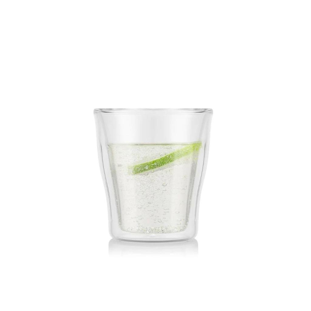 COPENHAGEN Set of Insulates Hot and Cold and Freezer Authentic BODUM® Double-Walled Glasses, 250ml, 2, Drinks, Double-Walled, Heat-Resistant,