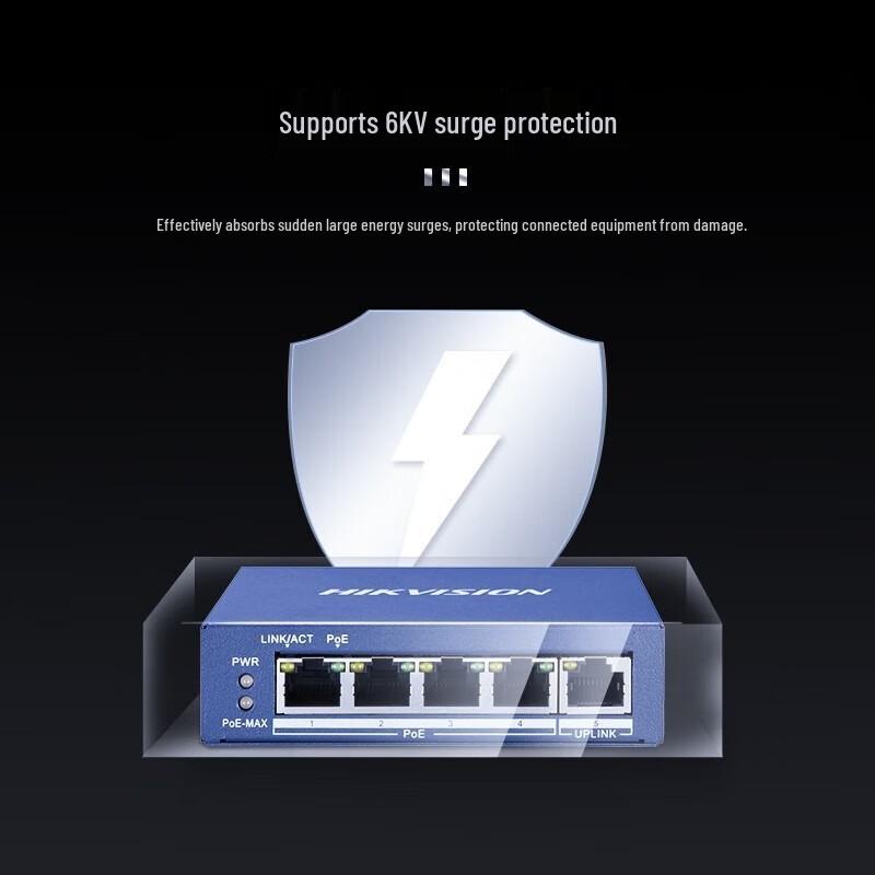 Hikvision 5-Port Gigabit PoE Unmanaged Switch