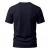 Men's Waffle Knit Henley T Shirts Short Sleeve Casual Solid Color Summer Basic Tee Tops