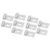 10Pcs Base Clips Hook Fixings Attaches Aluminium Greenhouses Fixture Set