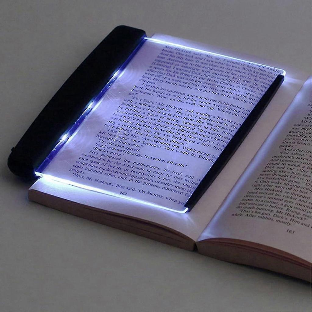 Flat Book Light, Led Reading Lights For Books In Bed, Led Reading Bright Light Lamp Board Family Study Light, Eye Care Reading Lamp