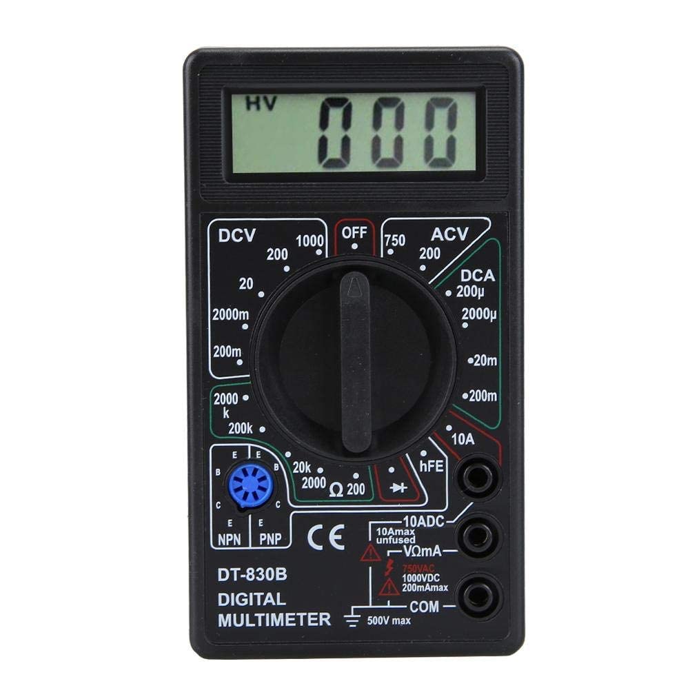Generic XIWANG Compact with Japanese Instruction and Resistance Compact Digital Tester Multi-Tester Manual, Current, Voltage, Measurement, DT-830B