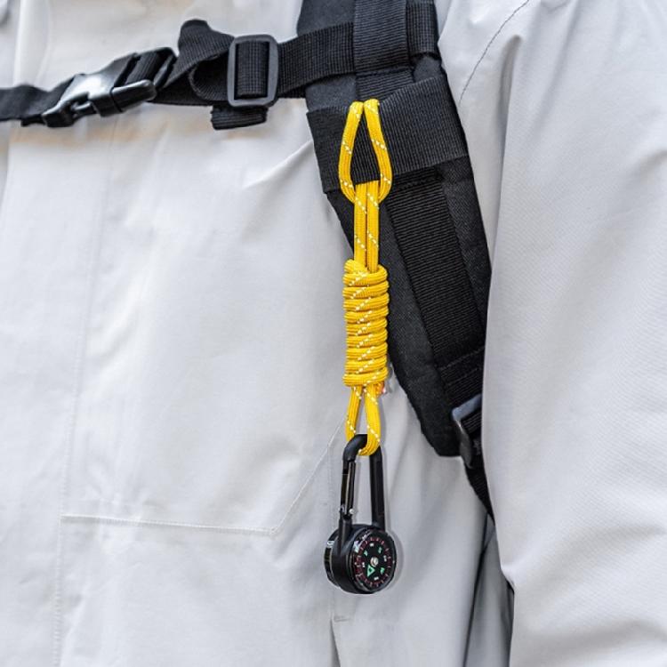 Light Weight Camping Compasses Thermometers Outdoor Small Compasses Carabiner Backpack Buckle Hiking Camping Accessories