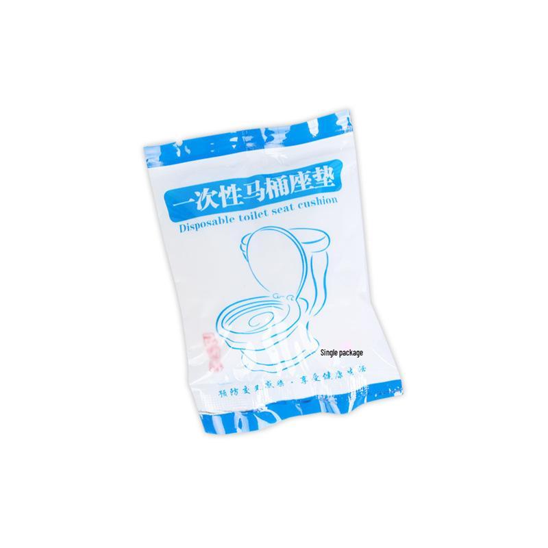 Autumn/Winter Disposable Quilted Waterproof Toilet Seat Cushion - Full Coverage, Lengthened & Thickened for Travel and Business Trips.