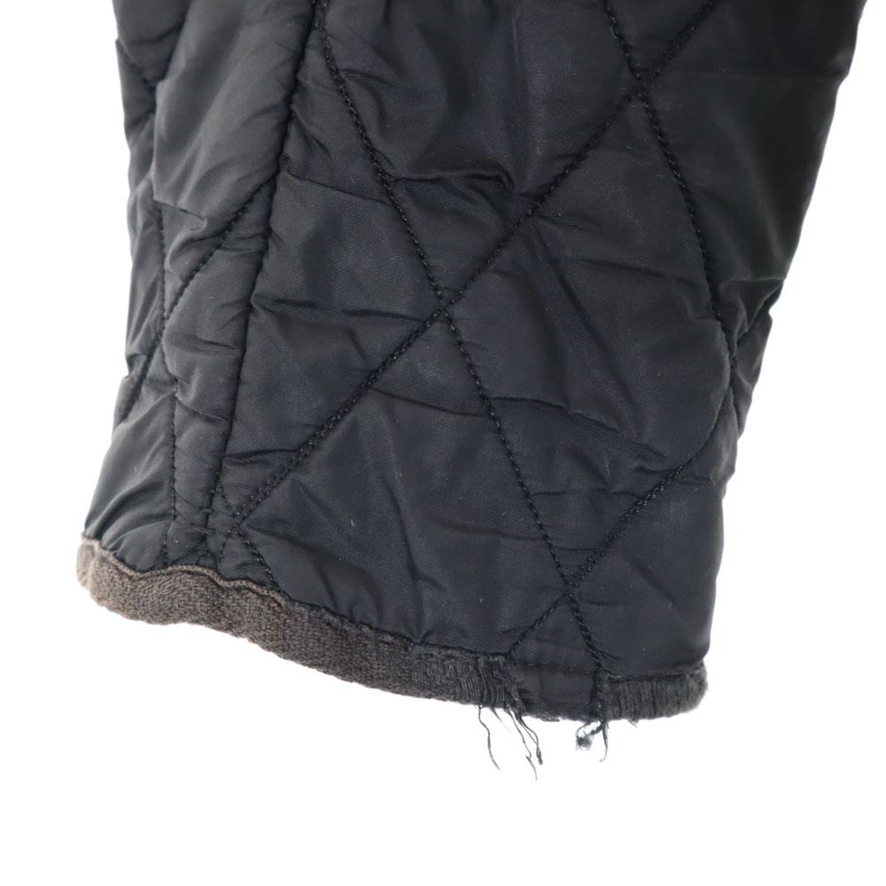 Barbour 3 Warrants Quilted jacket 8 black Filling into cotton Women Used