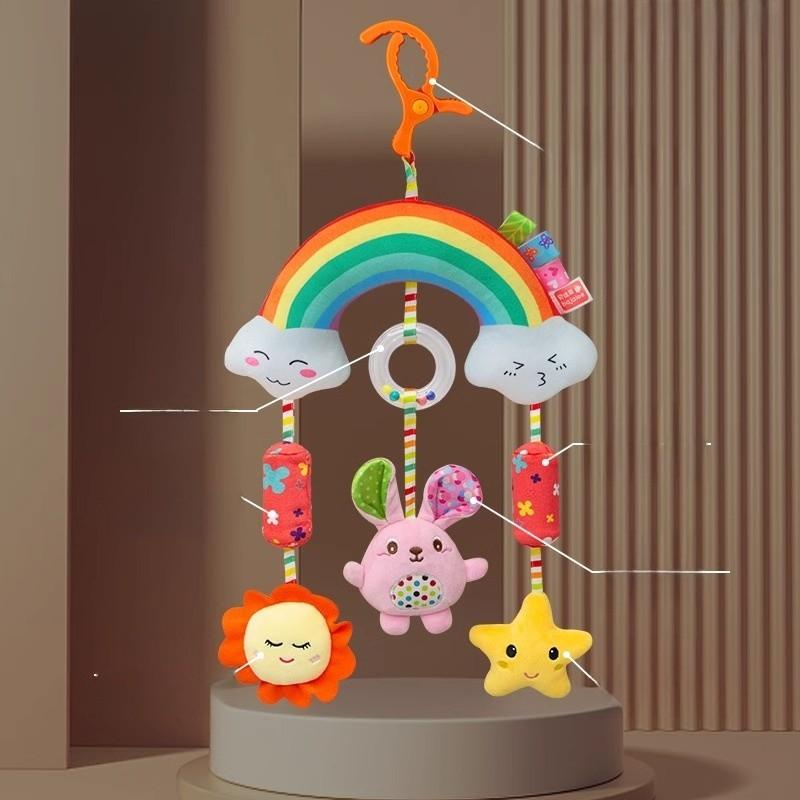 Baby Carriage Hanging Bell With Metal Toy For Infant Stroller And Bed Decor