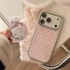 Applicable To Apple 17promax Mobile Phone Case Iphone16 Pink Cat Magnetic Stand 13 Girl Love 15
