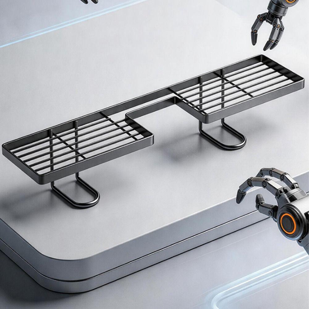 Water Drainage Bathroom Storage Rack Carbon Steel Sink Drying Rack Cosmetics Organizer  Bathroom