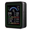 10-in-1 Luftqualitätsprüfer CO2 TVOC HCHO PM2.5 PM10 PM10 PM0.3 Tragbarer Luftdetektor Schwarz