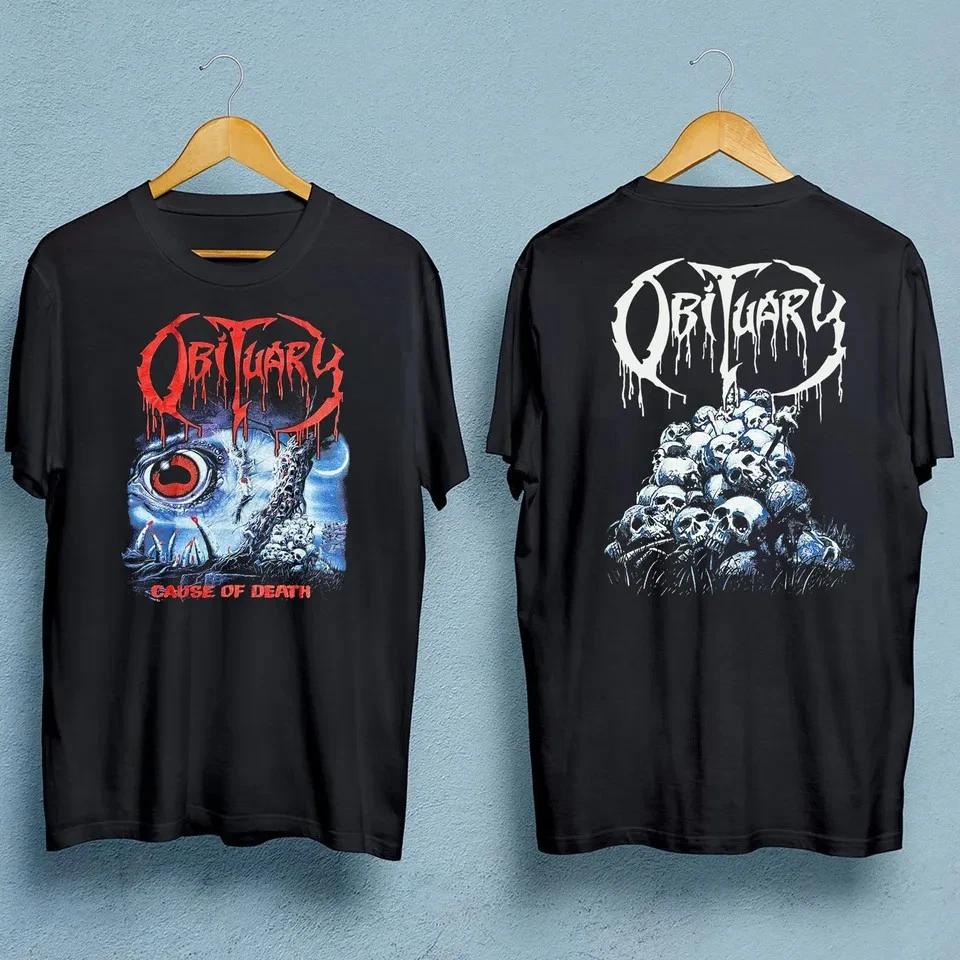 Obituary Cause Of Death vintage print band t shirt S