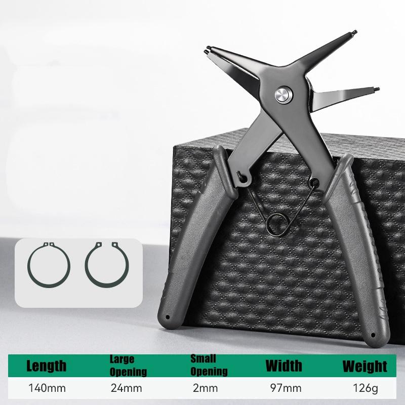 Snap Ring Plier Type Circlip Pliers Multifunctional Crimp Tool Internal External Ring Remover Retaining Circlip Pliers Hand Tool
