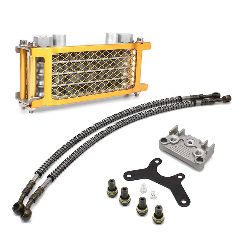 Motorcycle Radiator Oil Cooler Set Oil Cooling For 50 70 90 110 125 140cc  Monkey Bike DAX Pocket Bike ATV Motocross Dirt Bike