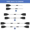 125cm Kayak Paddles Aluminum Magnesium Alloy Lightweight Paddles Detachable Kayaking Paddles