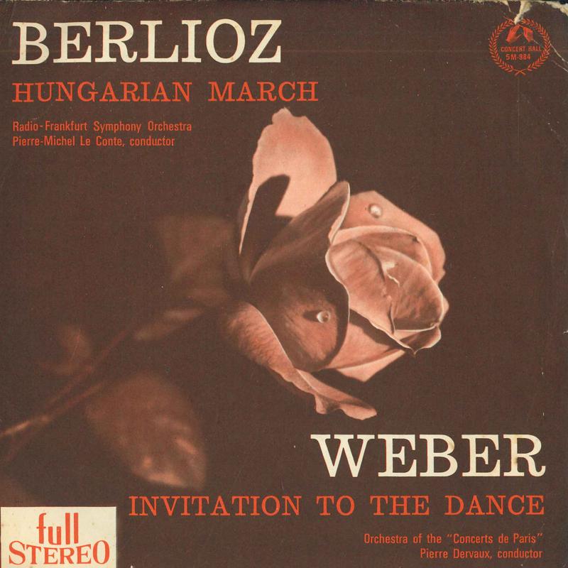 

7-дюймовая пластинка ВЕБЕР / БЕРЛИОЗ - Приглашение к танцу / Венгерская SM984 CONCERT HALL - Япония Классическая Б/У