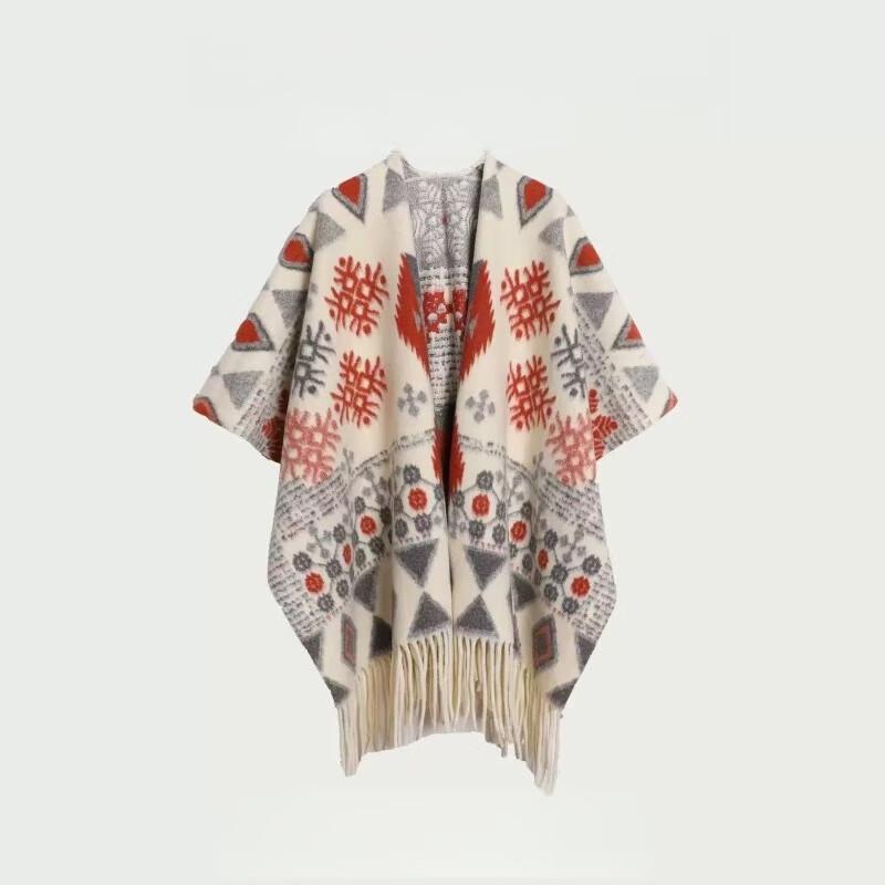 SIYUTANG Faux Kaschmir Cape Schal