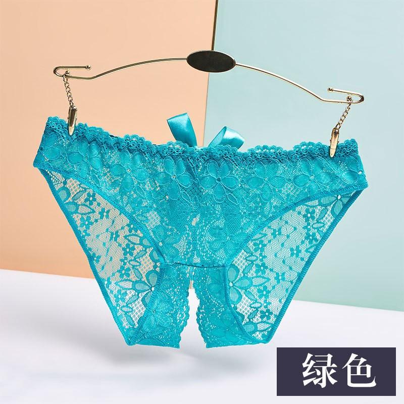 Fan Lei, sexy underwear women's lace panties low waist thin open gear free thong briefs d033
