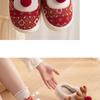 Custom Reindeer Winter Cotton Slippers - Women's & Men's Christmas Gift