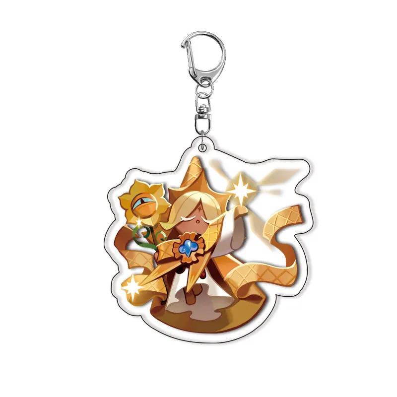 

Гра Cookie Run Kingdom Акриловий Брелок Аксесуари для Сумки Карамелізоване Яблуко Молоко Тінь Чиста Ваніль Містичне Борошно Брелок Подарунок