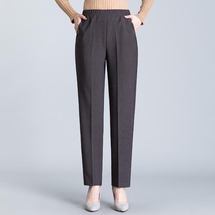 Women Casual Oversize High Waist Loose Long Trousers Stretch New Spring Autumn Pants Female