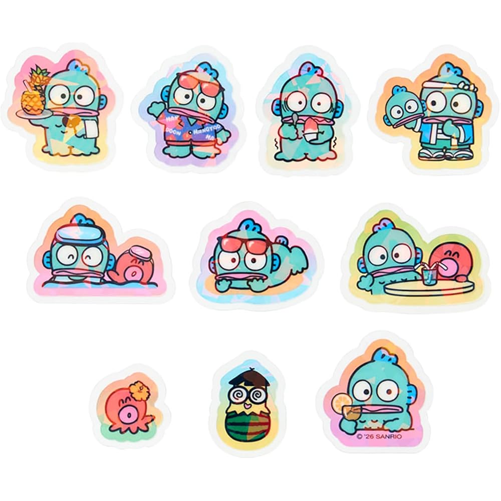Sanrio Hangyodon Summer Stickers Age 3 and Up 769576