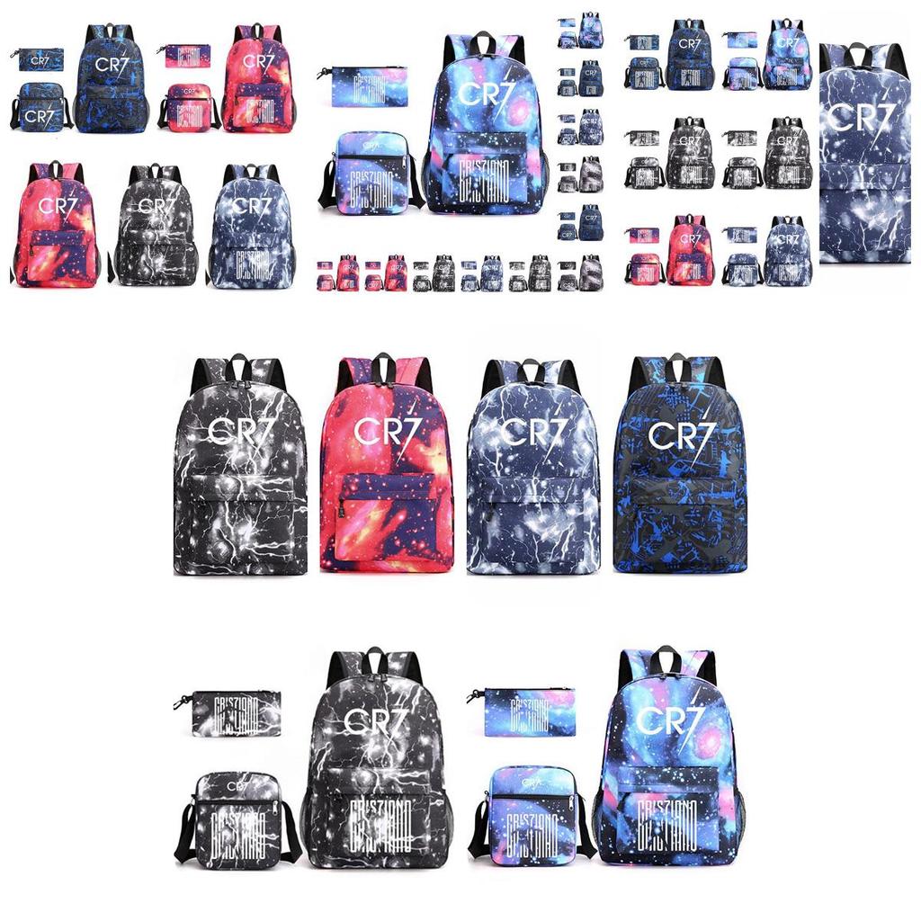Fashionable Cr7c Teenager Backpack Set With Pen Bag Wholesale
