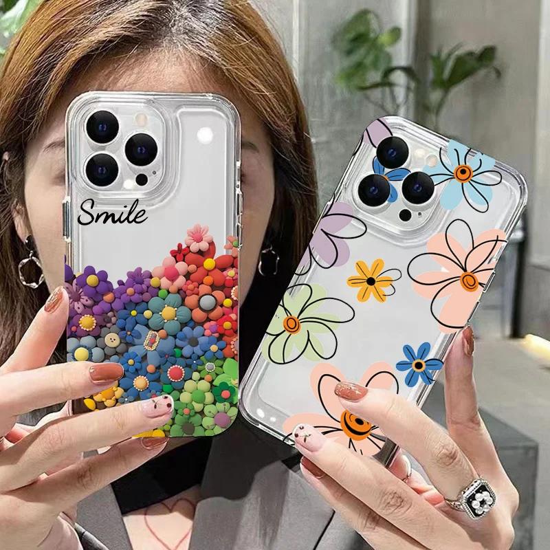 Summer Sunflower Sky Phone Case For iPhone 17 11 12 13 14 15 16 Pro Max 14 15 16 Plus Shockproof Silicone Clear Bumper Cover