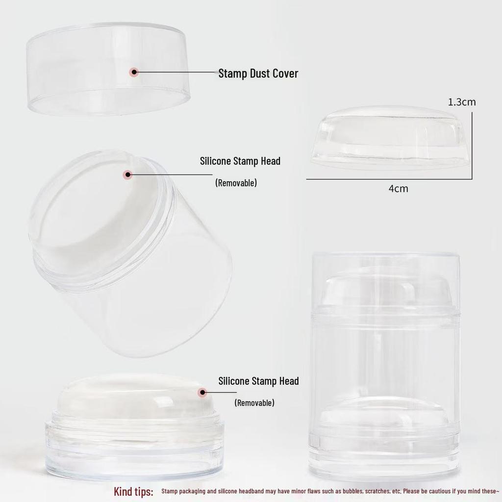 Silicone Nail Art Stamp: Double-Headed, Super Sticky, Transparent Lace, Butterfly & Floral Pattern Tool